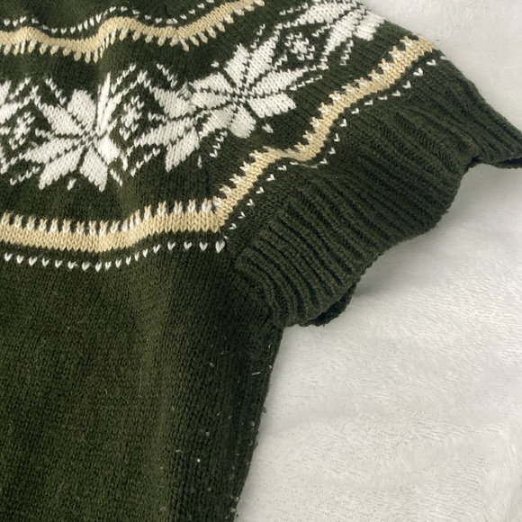 Dark green wintry cowl turtleneck neck tunic - Picture 11 of 16